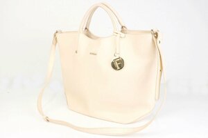 FURLA フルラ トートバッグ レザー ピンクベージュ ショルダーバック