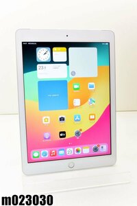 白ロム SIMフリー Apple iPad6 Wi-Fi+Cellular 128GB iPadOS17.4.1 シルバー MR732J/A 初期化済 【m023030】