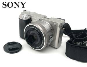 7702303-4【中古品】ソニー/SONY/α6000/ILCE-6000/ボディ シルバー/ミラーレス/一眼レフ/カメラ/デジカメ/デジタルカメラ/APS-C