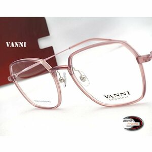 【眼鏡一式 度付レンズセット】★designメガネ★VANNI OCCHIALI pink ヘキサゴン(6角形)型 度付き/度なし/伊達メガネ【通販】