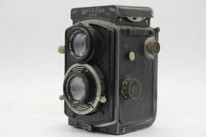 【訳あり品】 ローライ Rolleiflex 4×4 ローライフレックス ベビーローライ Tessar 6cm f2.8 二眼カメラ v231