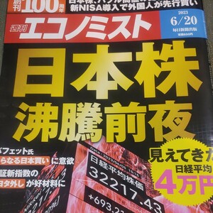 週刊エコノミスト　日本株　沸騰前夜　訳あり