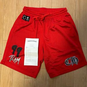 新品 未使用 S Chrome Hearts Mattyboy Mesh Varsity Shorts Red / クロムハーツ マッティボーイ メッシュ バーシティ ショーツ レッド