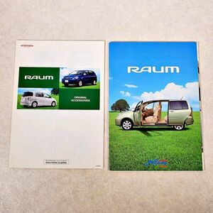 当時物 トヨタ ラウム (2WD 4WD S G C Package) RAUM 車体 + アクセサリー カタログ (NKP)