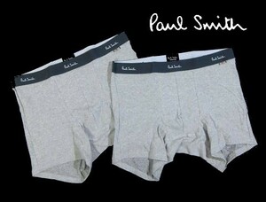 D月04864新品▼ 国内正規品!! ポールスミス ショート ボクサーパンツ 2枚セット 【 L 】 ボクサーブリーフ Paul Smith 下着 グレー系 