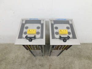 サニストック/日本食器洗浄機 2台セット 100V 保温機能付 落とし込み 食器ディスペンサー SN18H 中古