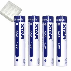 ▲XTAR ニッケル水素充電池 AAAタイプ （単四形）900mAh 1.2V 4本セット 専用ケース付 リチャージアブル ニッケル水素 Ni-MH バッテリー▲