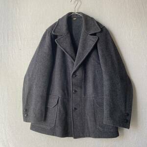 40s Woolrich ウール ジャケット / ブラック コート ビンテージ USA 50s 60s O3-01010-62910