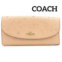 COACH/コーチ F29442 スタッズ レザー ウィズセレスティアル 長財布