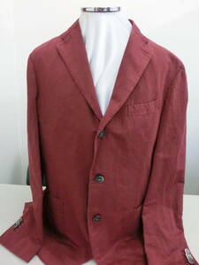 ☆USED　　◆BOGLIOLI K.JACKET◆テーラーカラーシングルジャケット/サイズ５２・エンジ