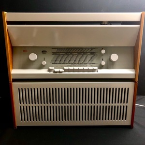 ブラウン Braun 『アトリエ 1』＋『L1』スピーカー 真空管ラジオ ＆ レコードプレーヤー フルレストア品　 50Hz
