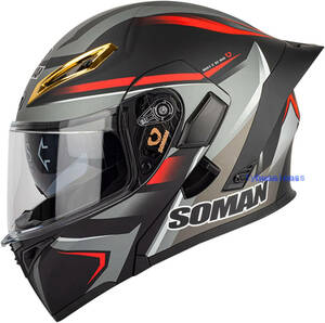 フリップアップ　フルフェイスヘルメット人気Helmetインナーバイザー付　UVカッ ト　システムヘルメット14色 S-XXLサイズ選択可