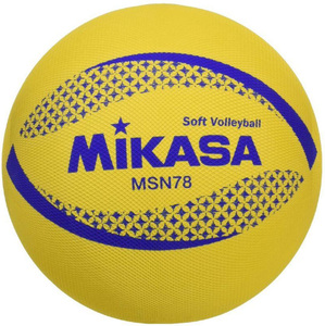 MIKASA ソフトバレーボール 円周78cm 検定球 MSN78-Y イエロー