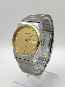 1円～/TISSOT/ティソ/SEASTAR/シースター/A580/3針/デイデイト/ゴールド文字盤/石付/自動巻/メンズ腕時計/稼動品/ジャンク/T111