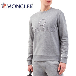 送料無料 42 MONCLER モンクレール グレー 8G00049 809KR ロゴ スウェット トレーナー size XL