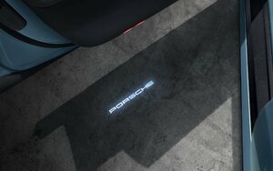 Porsche 純正部品 PORSCHE ロゴ LED プロジェクター ドア カーテシ ランプ 2個セット (9Y0044911A) ポルシェ カイエン タイカン 992