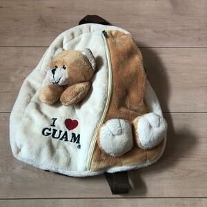 I LOVE () GUAM 子ども用バックパック かわいいクマさん