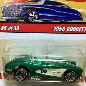 ☆ホットウィール クラシックス☆ 1958 シボレー　コルベット　緑　Hot Wheels CLASSICS 