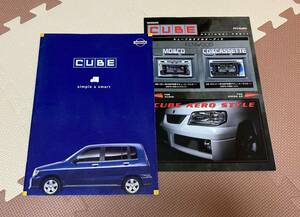 ★日産　キューブ　カタログ★　　2000年09月　オプショナルパーツカタログ付☆CUBE