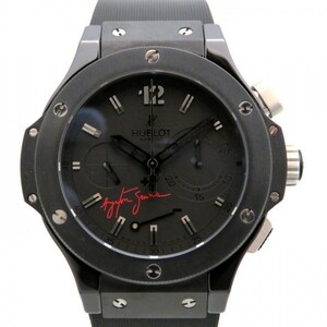 ウブロ HUBLOT ビッグバン オールブラック アイルトン・セナ 世界限定500本 309.CM.134.RX.AES07 ブラック文字盤 新古品 腕時計 メンズ