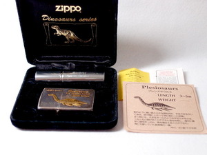 新品 ZIPPO 廃版・限定品★Dinosaurs Series PartⅡ★1991年 /超入手困難/シルバーコート10ミクロン/コレクタブル