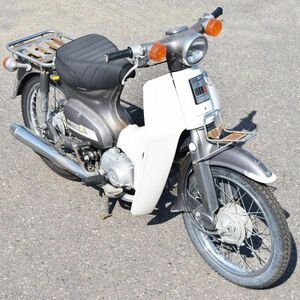 新潟】本田 スーパーカブ 90 C90-H HA02型 1987年式 ニムバスグレーメタリック 鉄カブ エンジン 実働 丸目 旧車 昭和 レトロ HONDA ホンダ