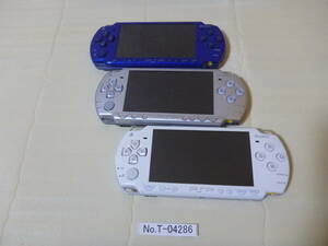 T-04286 / SONY / PlayStationPortable / PSP-2000 / 3個セット / ゲームの読み込み・起動〇 / ゆうパック発送 / 60サイズ / ジャンク扱い