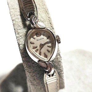 動作品 BULOVA ブローバ SWISS MADE スイス製 アンティーク レディース腕時計 機械式 稼働品 手巻き s005