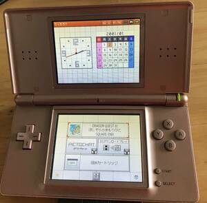 【動作確認済み】Nintendo DS Lite 任天堂 ニンテンドーDS Lite ロゼ　メタリックロゼ