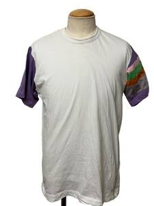 COMME des GARCONS SHIRT コムデギャルソン シャツ 袖切替 Tシャツ L メンズ 白 ホワイト xpv