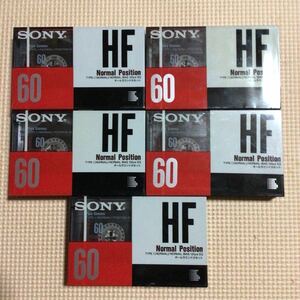 SONY HF 60 ノーマルポジション カセットテープ5本セット【未開封新品】■■