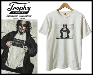 ■ 希少 限定 TROPHY CLOTHING トロフィークロージング アメリカンワナビー 7周年 記念 Akira Shimazu フォト 半袖 Tシャツ ナチュラル L