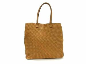 1円 BOTTEGA VENETA ボッテガヴェネタ イントレチャート レザー トートバッグ ショルダー 肩掛けかばん レディース ブラウン系 BG7862