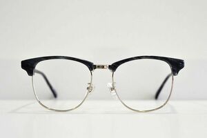 鯖江眼鏡 　ヴィンテージ 　メガネフレーム　　サーモント　ブルーササ　職人手作り　新品未使用