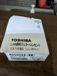 ☆　CAT5E 東芝 １０個　未使用　１個当たり250円より　NDG8068（WW）説明書あり　 cat5e　LAN モジュラー　差し込み　☆ 