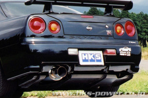 【HKS】silent Hi-Power スカイラインGT-R GF-BNR34 RB26DETT (条件付き送料無料) 個人様宅発送可