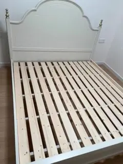 ベッドフレーム　ダブル　木製