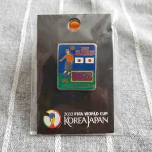 【新品未開封】 2002 FIFA WORLD CUP KOREA JAPAN ピンバッジ ／ ピンズ ピンバッチ ワールドカップ TOP OF THE WORLD JFA 定価700円