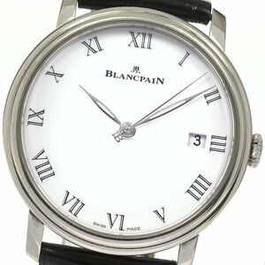 ブランパン Blancpain Ref.6630 1531 55B ヴィルレ 8デイズ K18WG デイト 自動巻き メンズ 保証書付き_796127