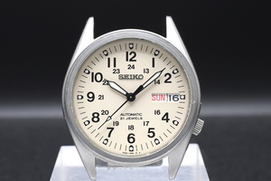 SEIKO AUTOMATIC Ref:7S26-3060 セイコー ベージュ文字盤 21石 SS 自動巻き メンズ 腕時計