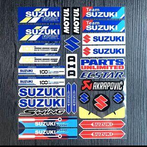 ★アウトレットセール★新品 MotoGP RACING Team SUZUKI ECSTAR GSXR ステッカー 24 x 29 cm レーシング スポーツ ステッカー シールグッズ