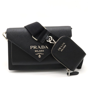 PRADA プラダ SAFFIANO ミニ エンベロープバッグ ショルダーバッグ ポシェット 斜め掛け 2WAY クラッチバッグ