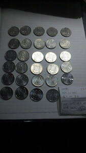 100円玉　硬貨　平成元年～令和4年　ｈ5，7，13，14，19，22無し　流通品