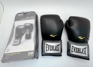 Everlast プロスタイル トレーニンググローブ 12OUNCES 黒 (I0460)