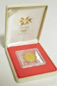 【記念金貨】長野オリンピック冬季競技大会記念（第3次）プルーフ貨幣 1万円金貨幣 H10（1998年）