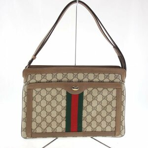 ◆ 1円 ～ GUCCI / グッチ 14 02 013 OLD GUCCI オールド シェリーライン GGスプリーム ヴィンテージ ショルダーバッグ 144509