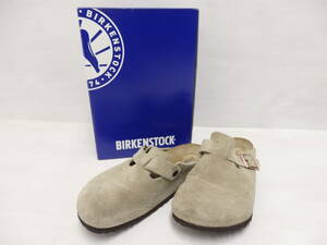 mf62) BIRKENSTOCK BOSTON BS TAUPE ビルケンシュトック ボストン スウェード サンダル トープ 27cm