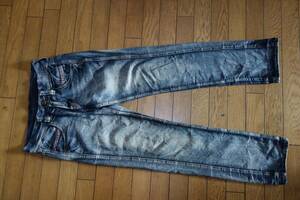 ■USED　■【Valletta】ワインレッドステッチストレート[19-a860] ジーンズ Mサイズ W79　Bs Limited REAL VINTAGE 