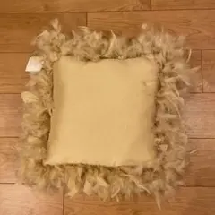 ［新品］ZARA HOME クッション　フェザートリミング　40x40