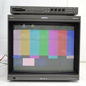 SONY BVM-D20F1J 20型マスターモニター BKM-10R付き（41HD HD-SDI/21D D1-SDI&コンポーネント）【中古/ヤケなし/動作 現状品】#387118